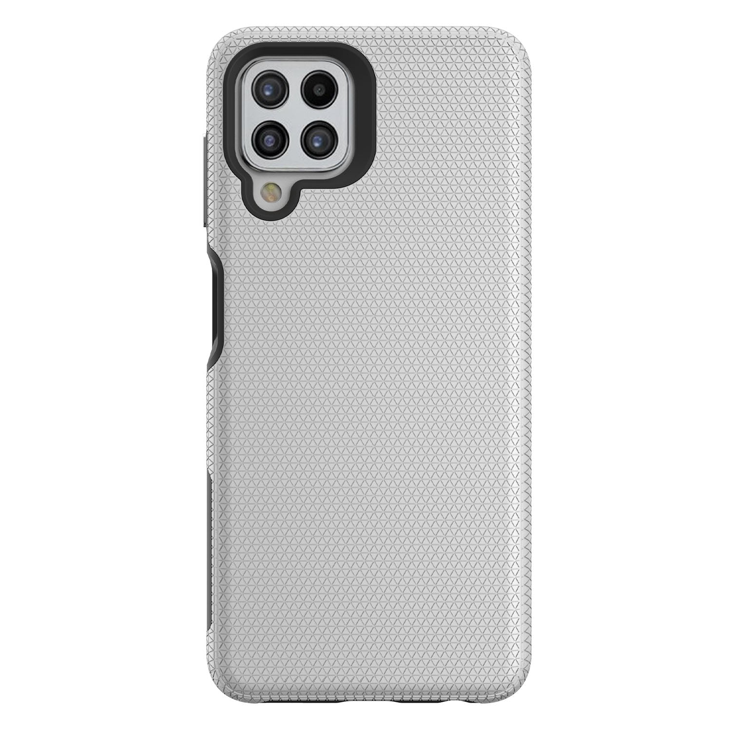 TPU PC Cover for Samsung Galaxy A22 4G (EU Version) Hybrid Case Triangle Military Grade Fall Protection Back Shell TPU PC Cover for Samsung Galaxy A22 4G (EU Version) Hybrid Case Triangle Military Grade Fall Protection Back Shell